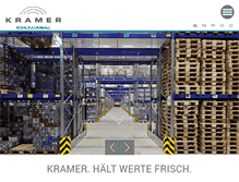 Tablet Screenshot of kramer-kuehlraumbau.com